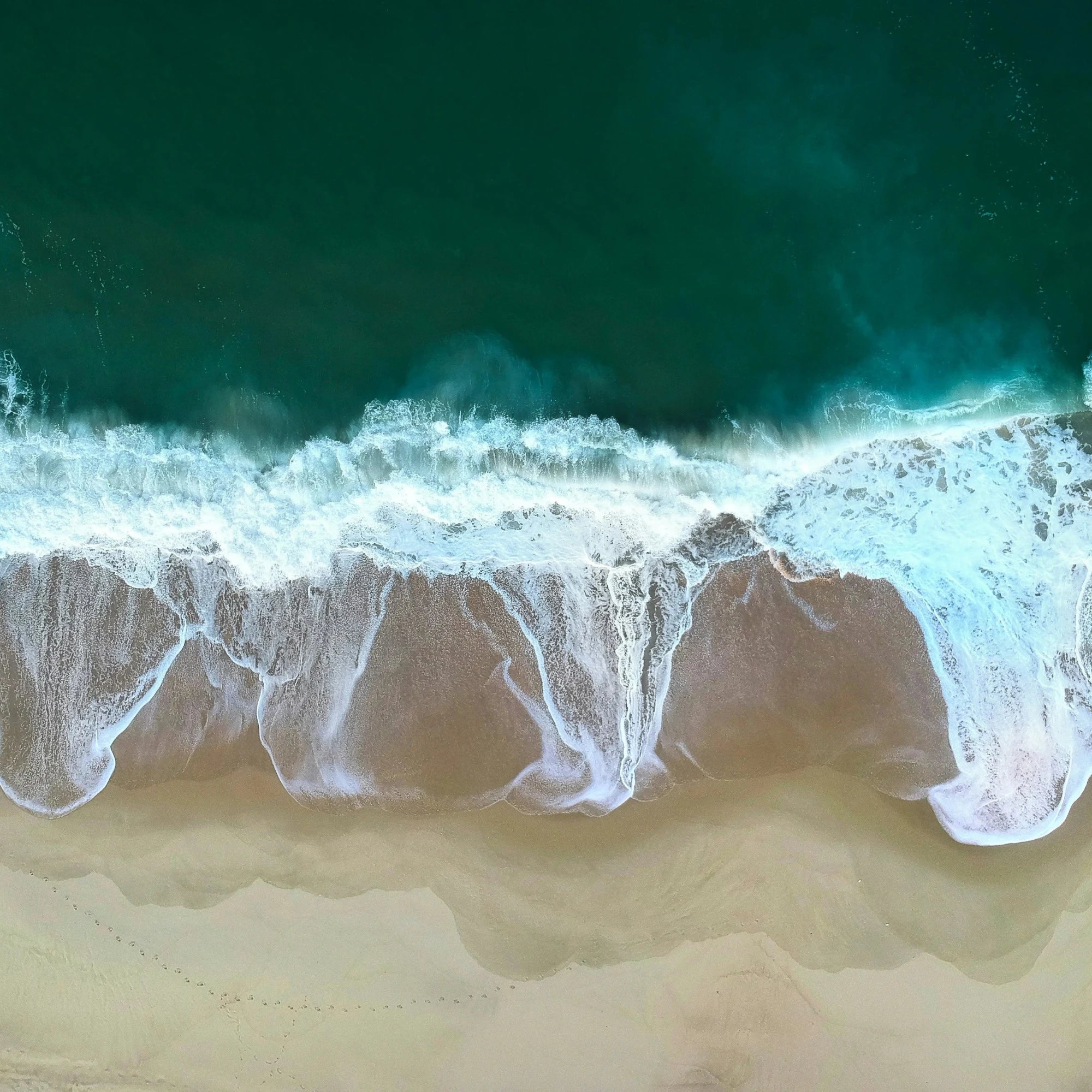 Plage vue du ciel, détente, liberté, chill, peace, relax