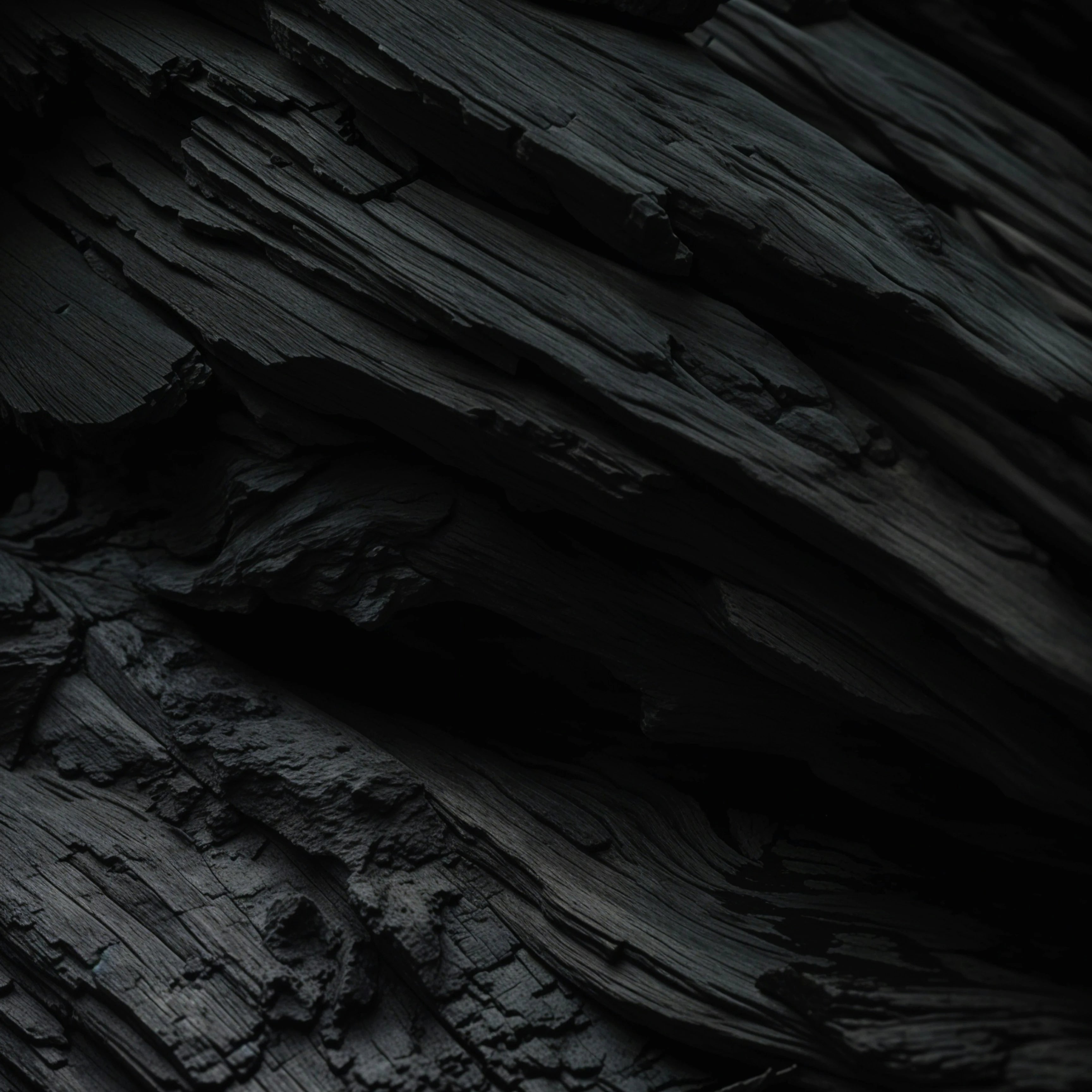 Pierre noire de volcan