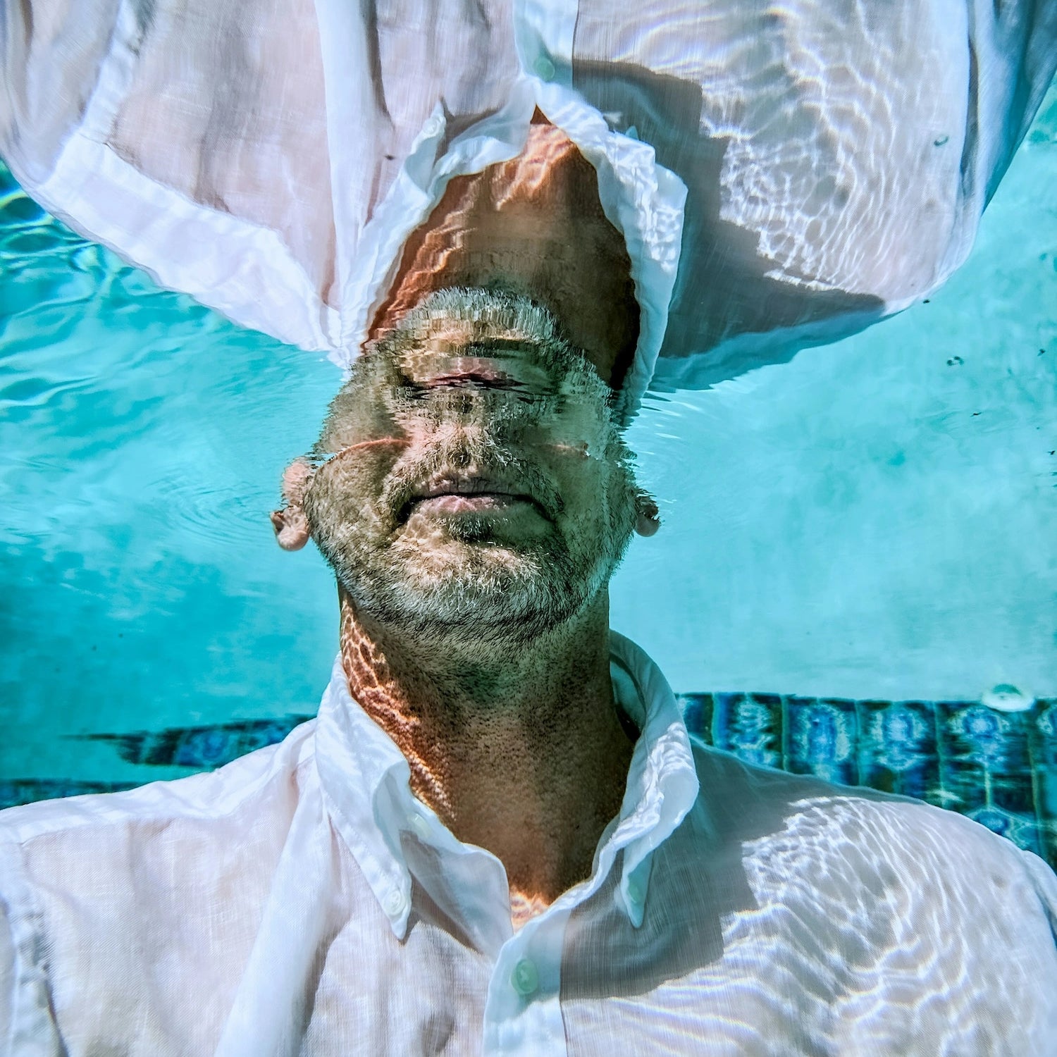Guy under the water
