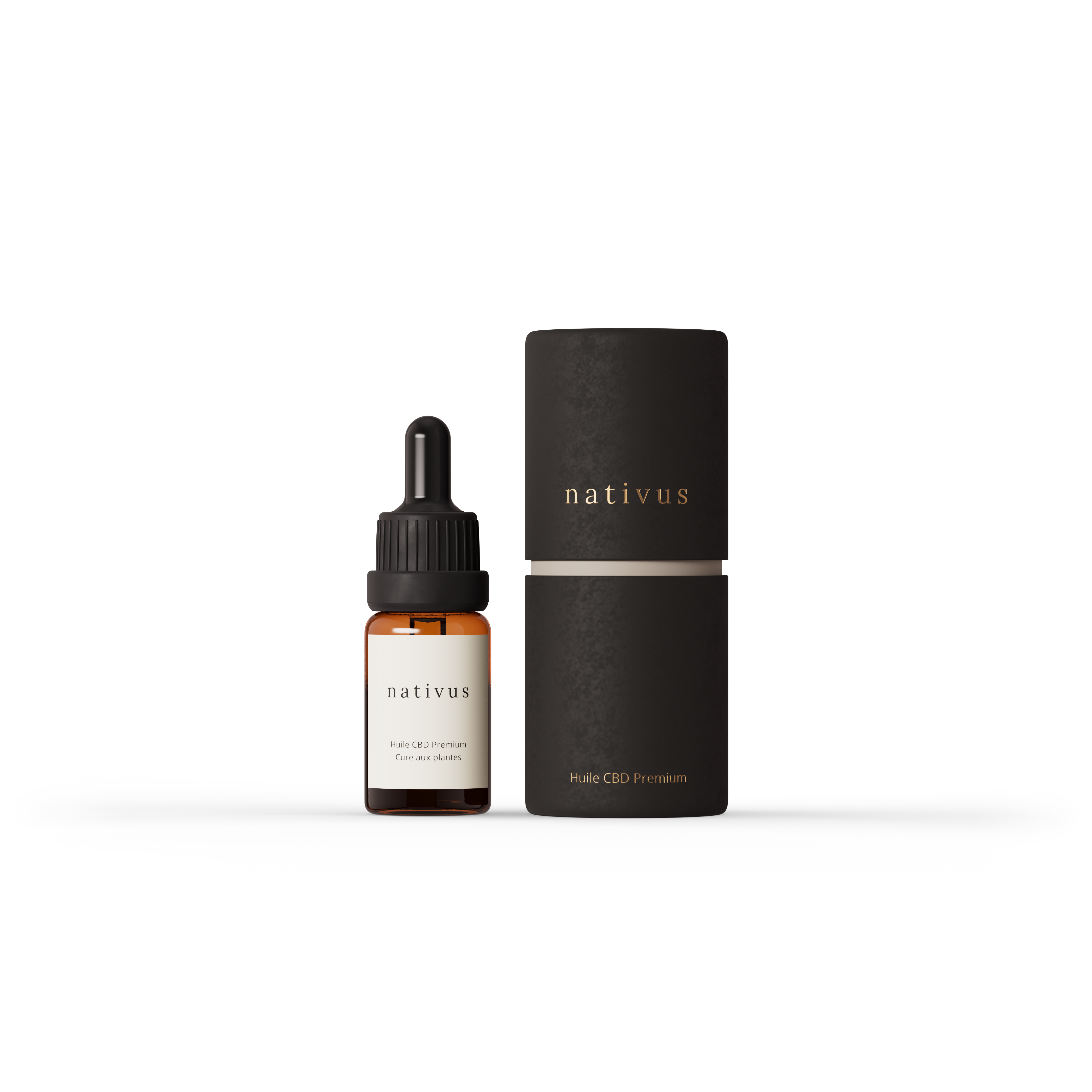 Huile CBD Bio Premium Nativus Cure aux plantes et Tube Nativus
