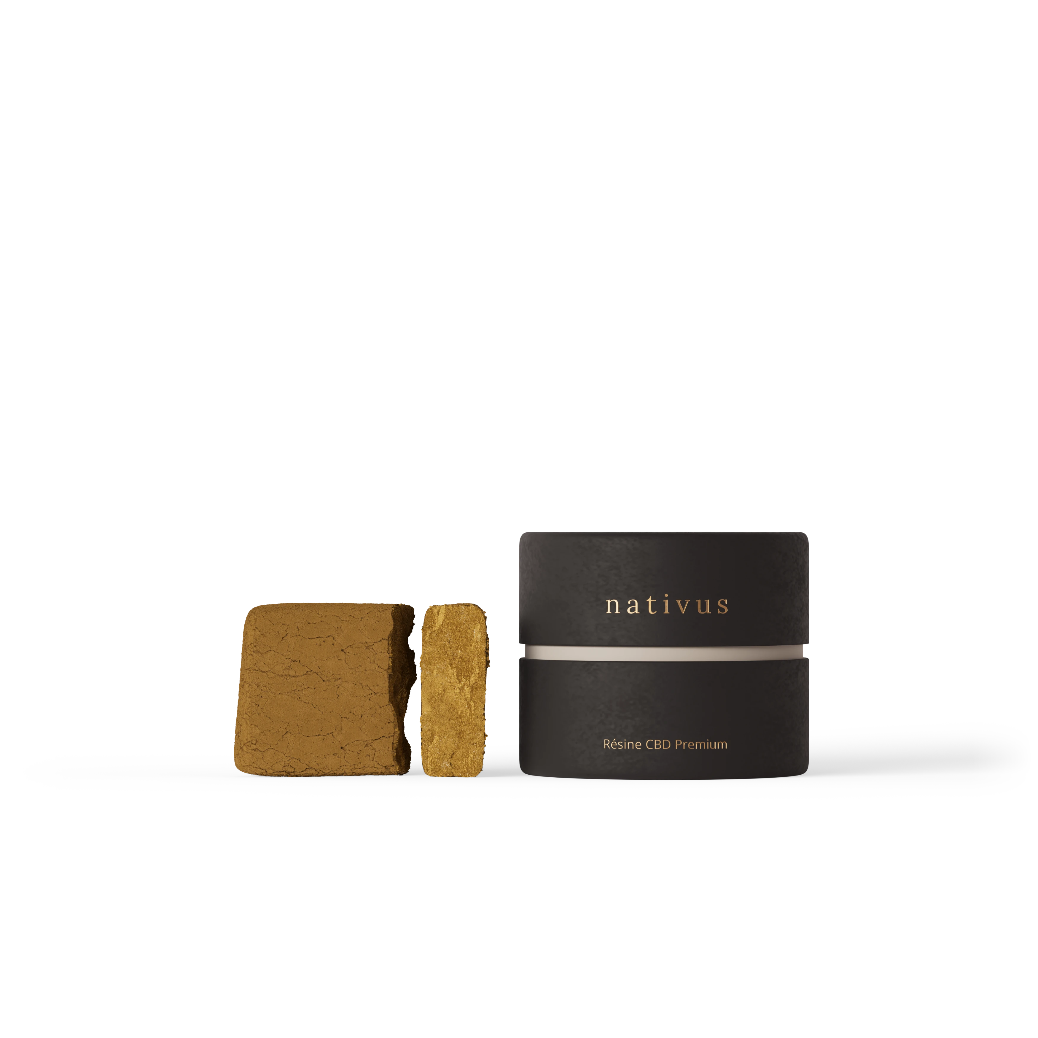 Résine CBD Premium Bio Nativus Claire avec le tube Nativus