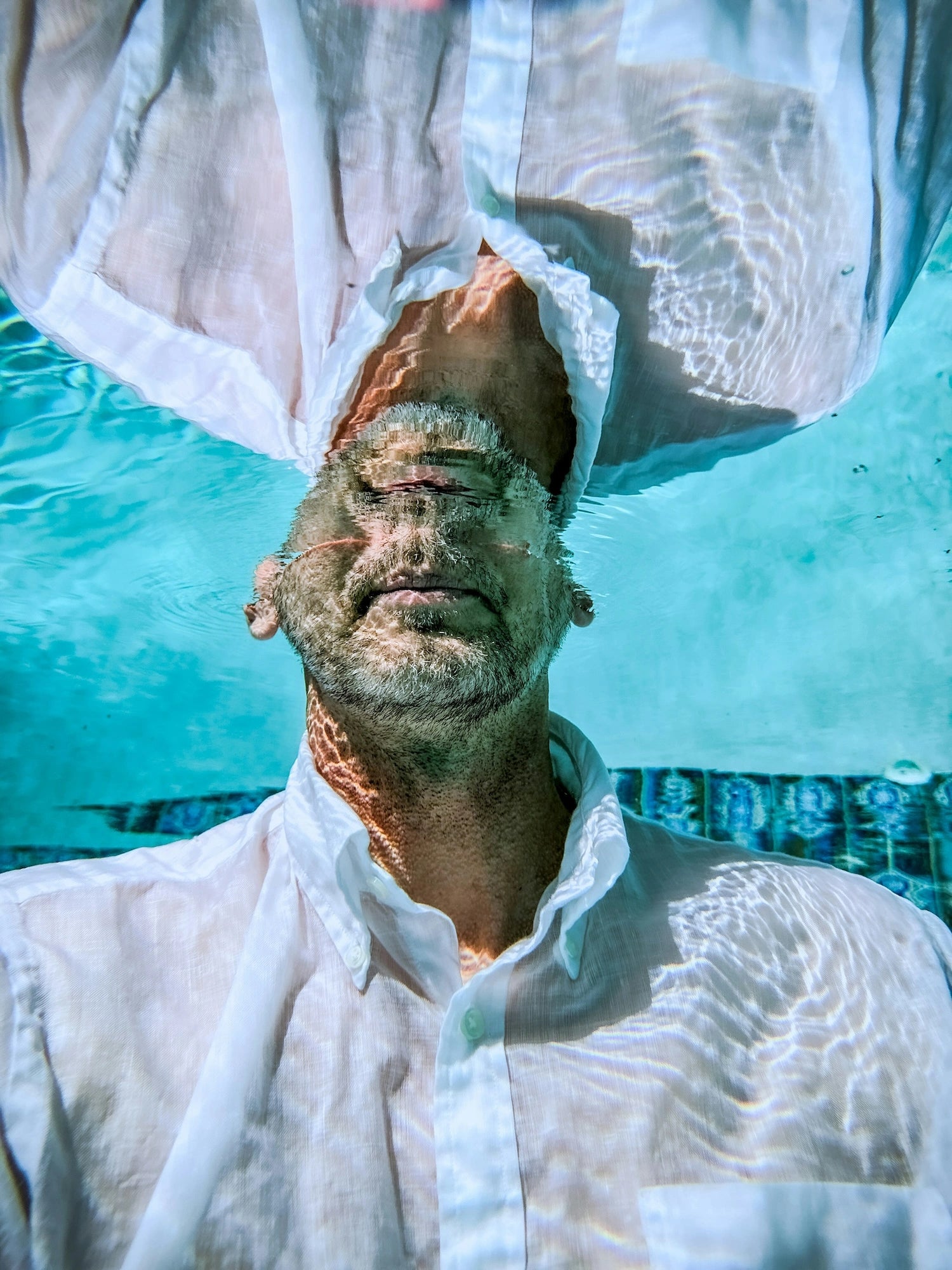 Guy under the water